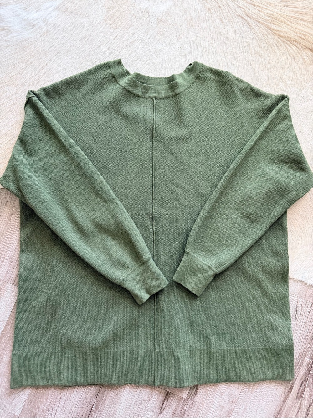 NWOT Women’s Olive Green Crewneck Sweater - Becool